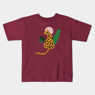 Cheetah and Sun Kids T-Shirt